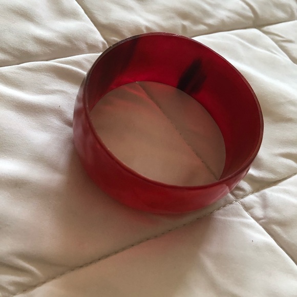 red bone horn chunky bangle bracelet boho - Picture 3 of 6